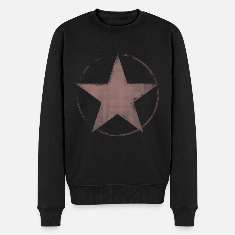 Stern cruch - Männer Premium Bio Pullover - Schwarz