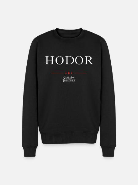 Game Of Thrones Hodor - Männer Premium Bio Pullover - Schwarz