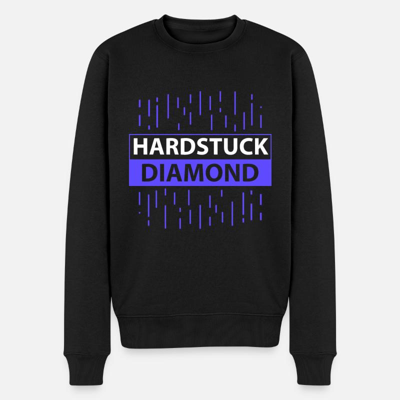 Diamant durci - Pull Premium bio Homme - noir