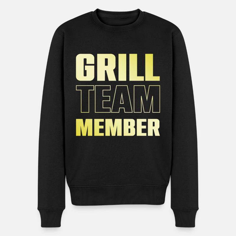 Grill Team - Männer Premium Bio Pullover - Schwarz