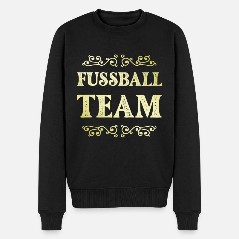 Fussball Team - Männer Premium Bio Pullover - Schwarz