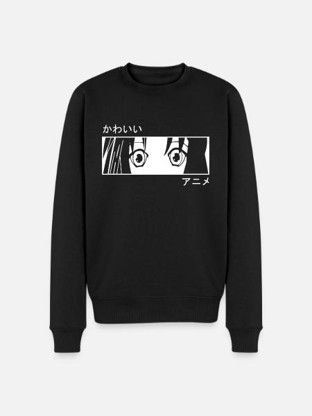 Anime Manga Art - Men's Premium Organic Jumper - black