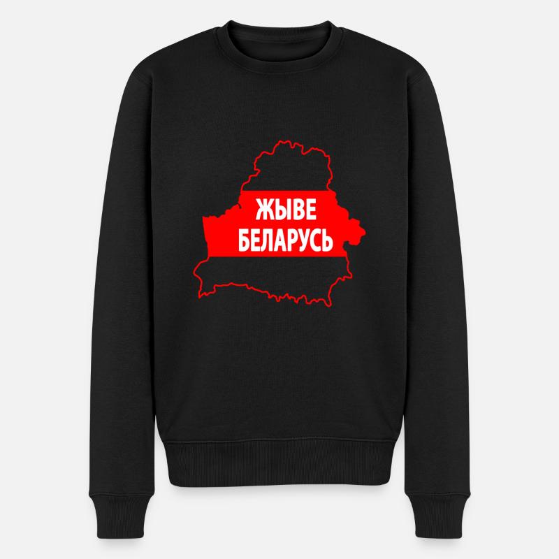 Weißrussland Original Merch - Männer Premium Bio Pullover - Schwarz