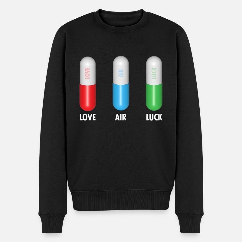 Pilules pour l’amour Air Luck - Pull Premium bio Homme - noir