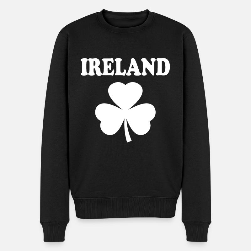 Trèfle d’Irlande - Pull Premium bio Homme - noir