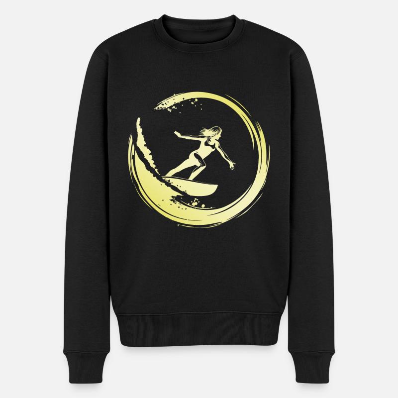 Surfeuse Femme - Pull Premium bio Homme - noir