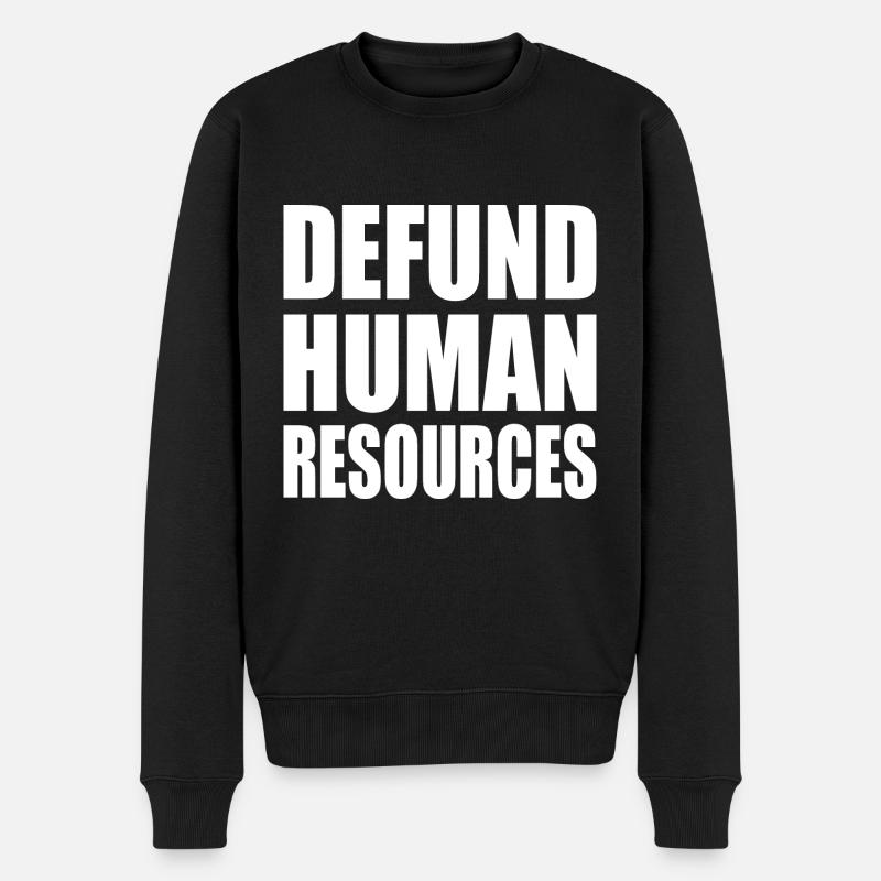 defund human resources - Pull Premium bio Homme - noir