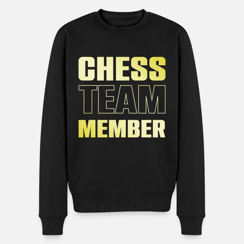Chess Team - Männer Premium Bio Pullover - Schwarz
