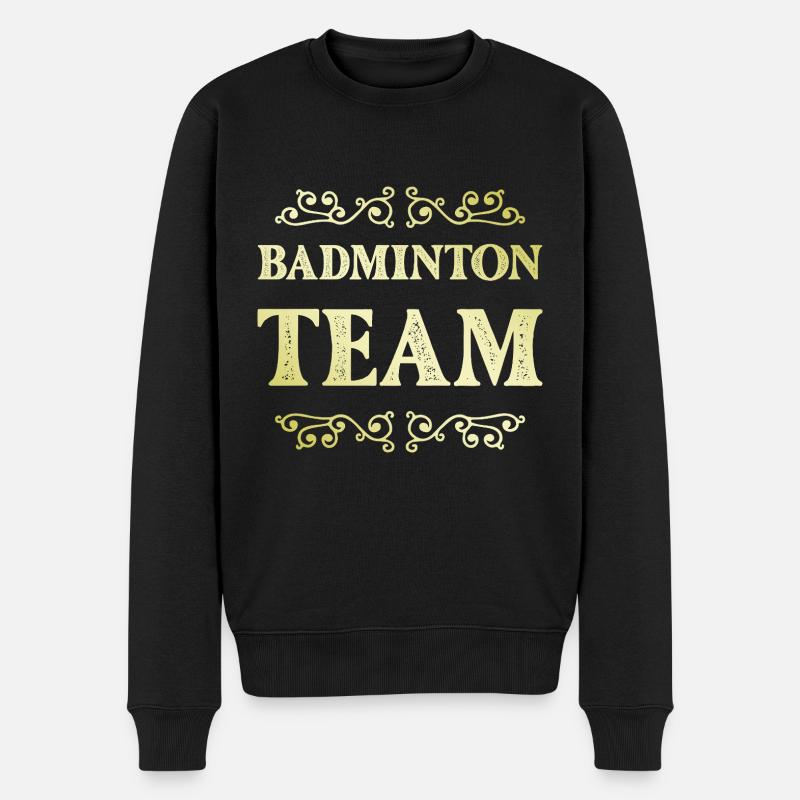 Équipe de badminton - Pull Premium bio Homme - noir