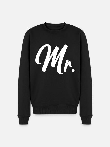 Mr - Mr et Mme Duo - Pull Premium bio Homme - noir