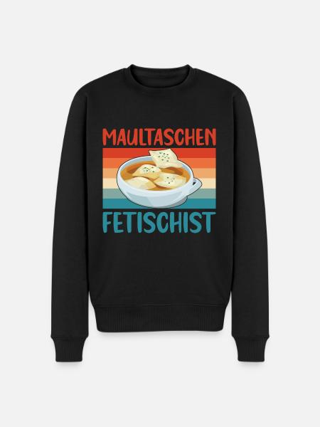 MAULTASCHEN FETISCHIST - Männer Premium Bio Pullover - Schwarz