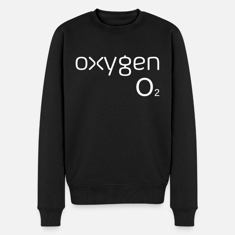 Premium Oxygen T-Shirt - Männer Premium Bio Pullover - Schwarz