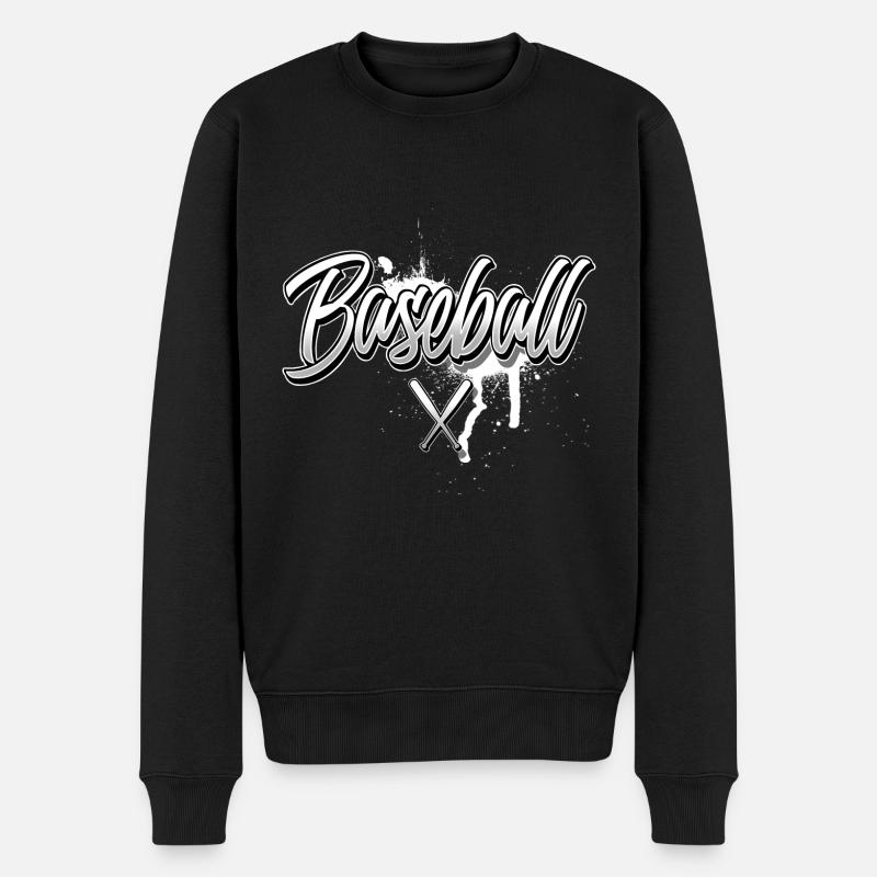 Lettrage de baseball - Pull Premium bio Homme - noir
