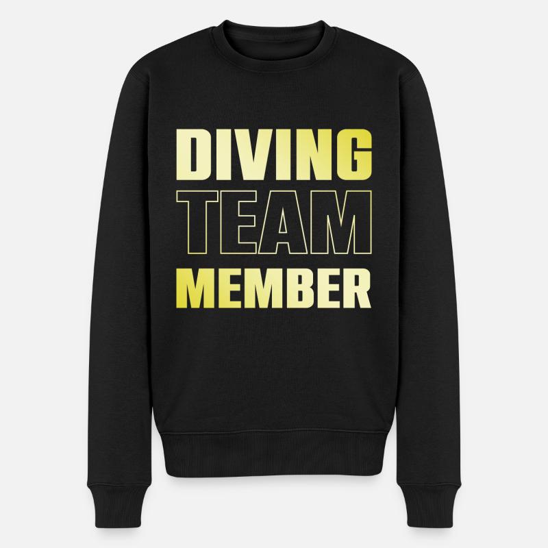 Diving Team - Männer Premium Bio Pullover - Schwarz