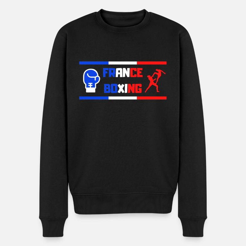FRANCE BOXING MUAY - Pull Premium bio Homme - noir
