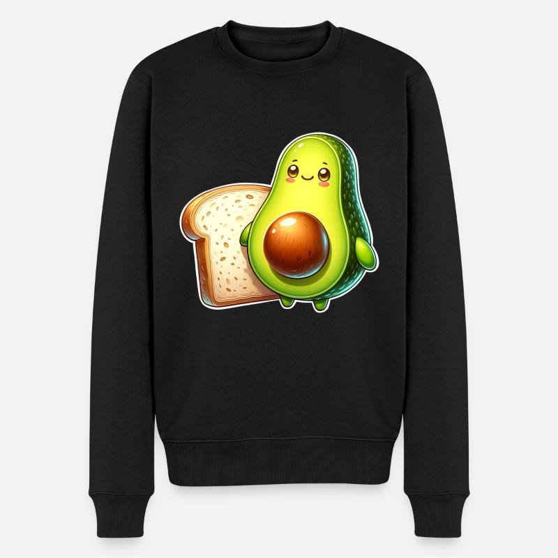 Toast à l’avocat - Pull Premium bio Homme - noir