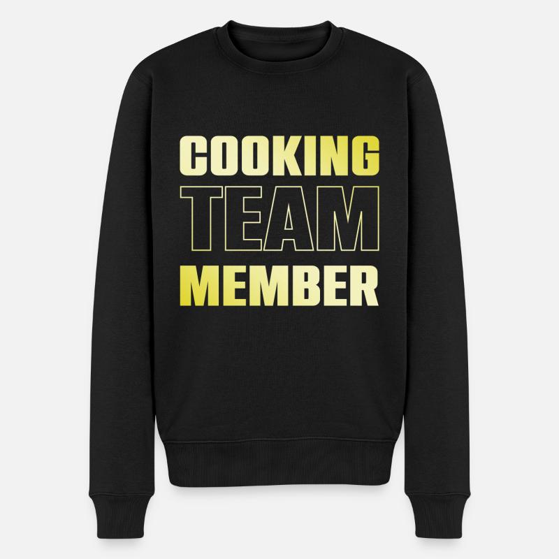 Cooking Team - Männer Premium Bio Pullover - Schwarz
