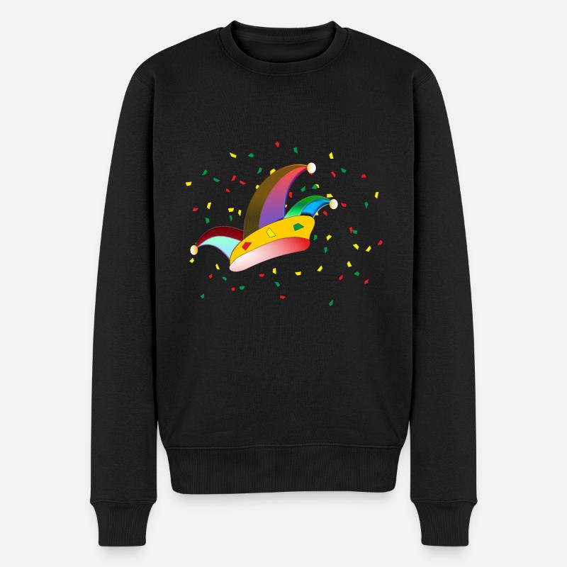 Karneval - Fasching - Männer Premium Bio Pullover - Schwarz