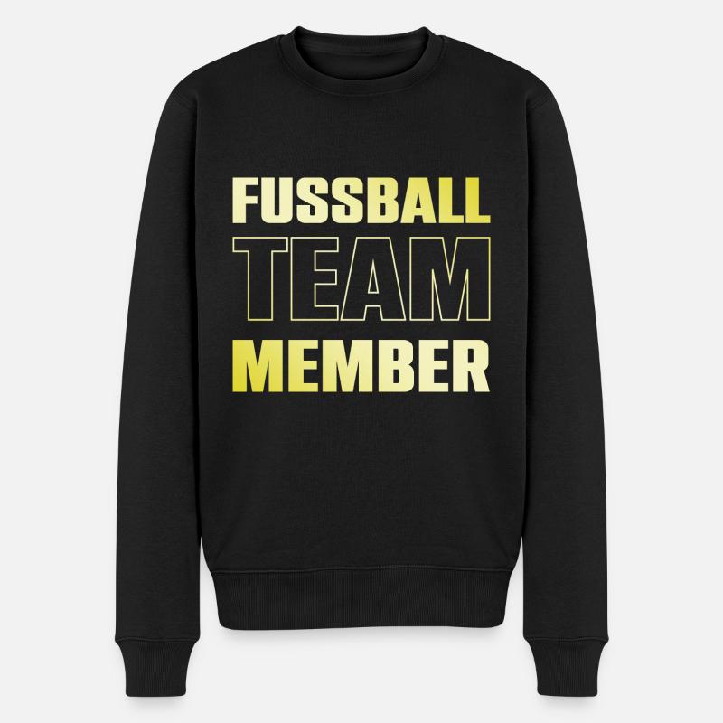 Fussball Team - Männer Premium Bio Pullover - Schwarz