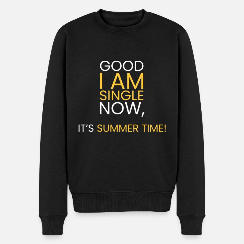 Single: It's summer! - Men's Premium Organic Jumper - black