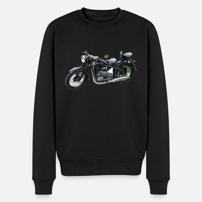 EMW R35 DDR Motorrad - Männer Premium Bio Pullover - Schwarz