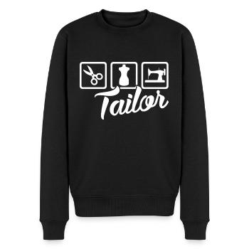 Tailor Job - Men's Premium Organic Jumper - black - Front - Nico (187cm)