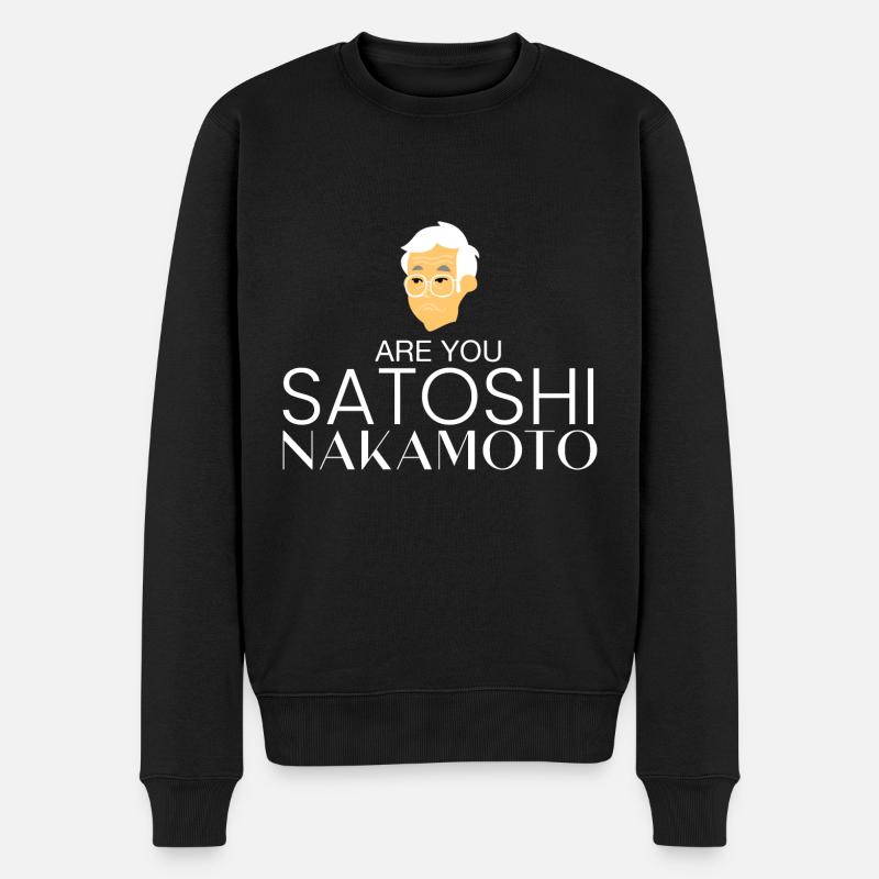 Êtes-vous Satoshi Nakamoto? - Pull Premium bio Homme - noir