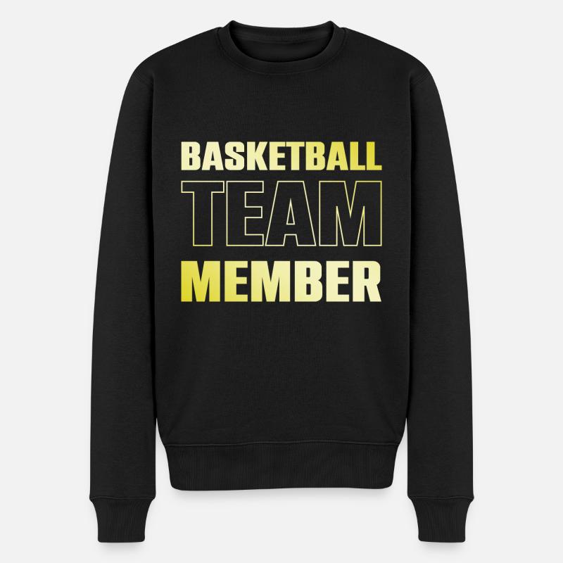 Basketball Team - Männer Premium Bio Pullover - Schwarz
