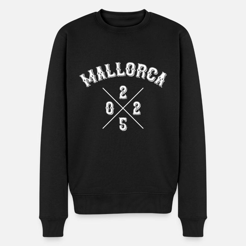 Mallorca 2025 Police - Pull Premium bio Homme - noir