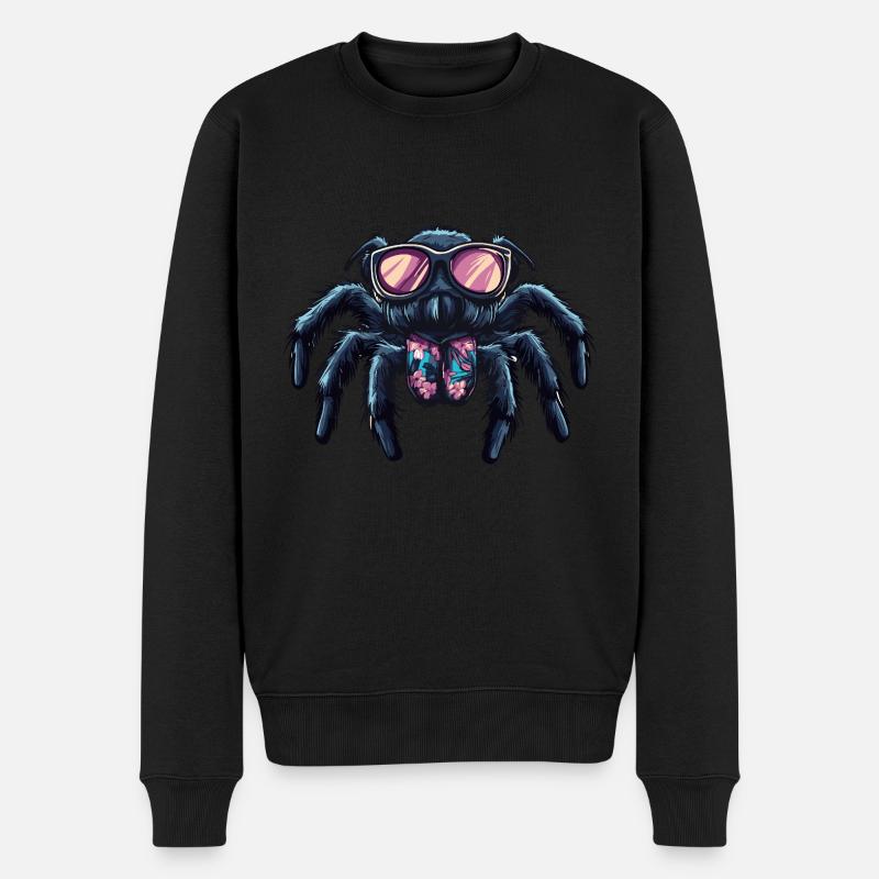 Tarantula Comic Funny Summer - Men's Premium Organic Jumper - black