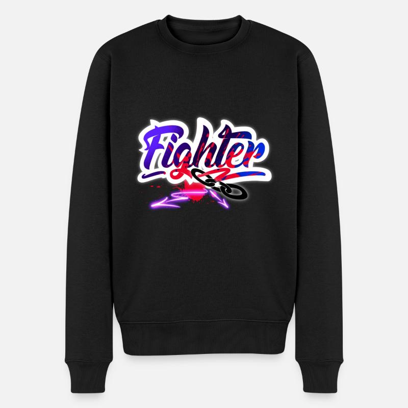 Combattant - Pull Premium bio Homme - noir