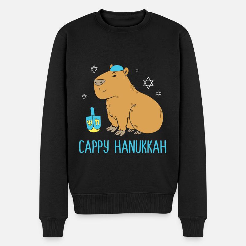 Hanoukka Hanoukka Hanoucca - Pull Premium bio Homme - noir