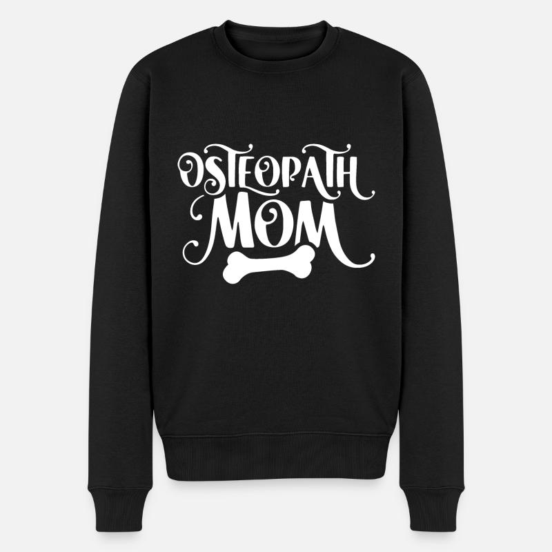 Osteopath Mama Profession Osteopathy Osteopath - Men's Premium Organic Jumper - black