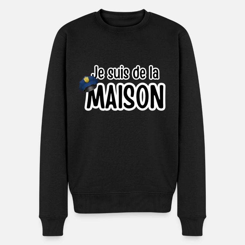 je suis de la maison - Pull Premium bio Homme - noir