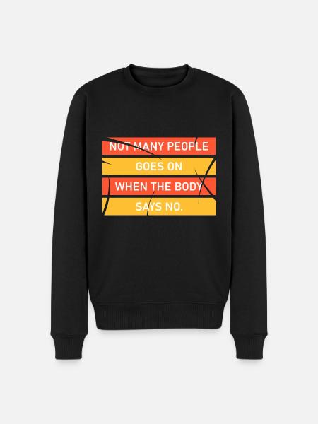 DON'T GIVE UP - Men's Premium Organic Jumper - black