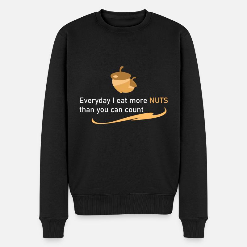 Je mange beaucoup de noix! - Pull Premium bio Homme - noir