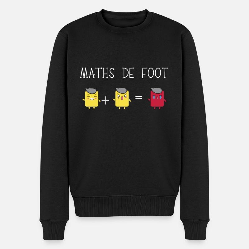 maths de foot - Pull Premium bio Homme - noir