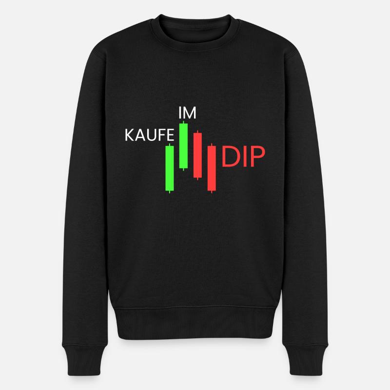 Kaufe im Dip - Männer Premium Bio Pullover - Schwarz