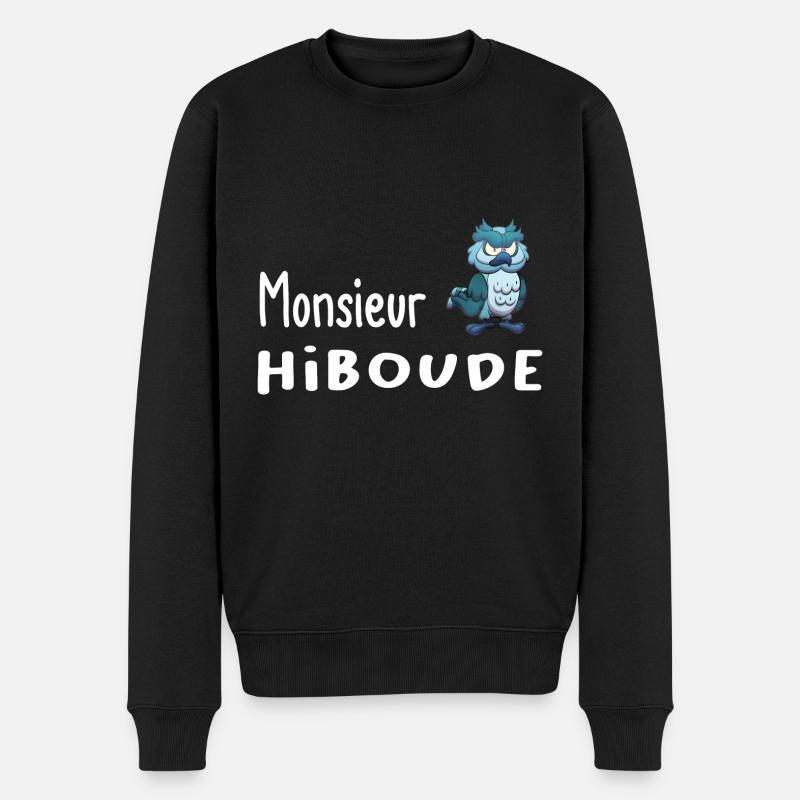 Monsieur hiboude - Pull Premium bio Homme - noir