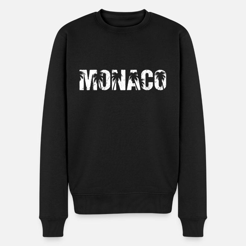 Palmiers de Monaco - Pull Premium bio Homme - noir