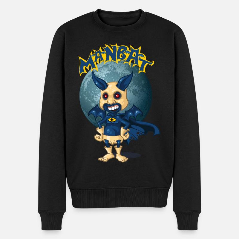 Man Bat - Männer Premium Bio Pullover - Schwarz