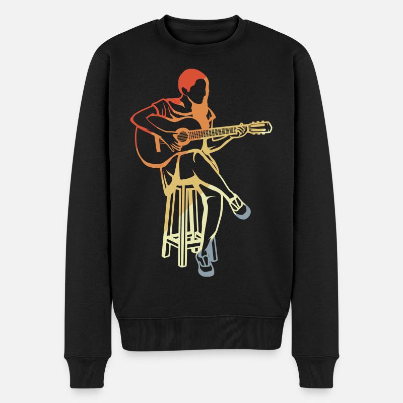 Guitariste - Pull Premium bio Homme - noir