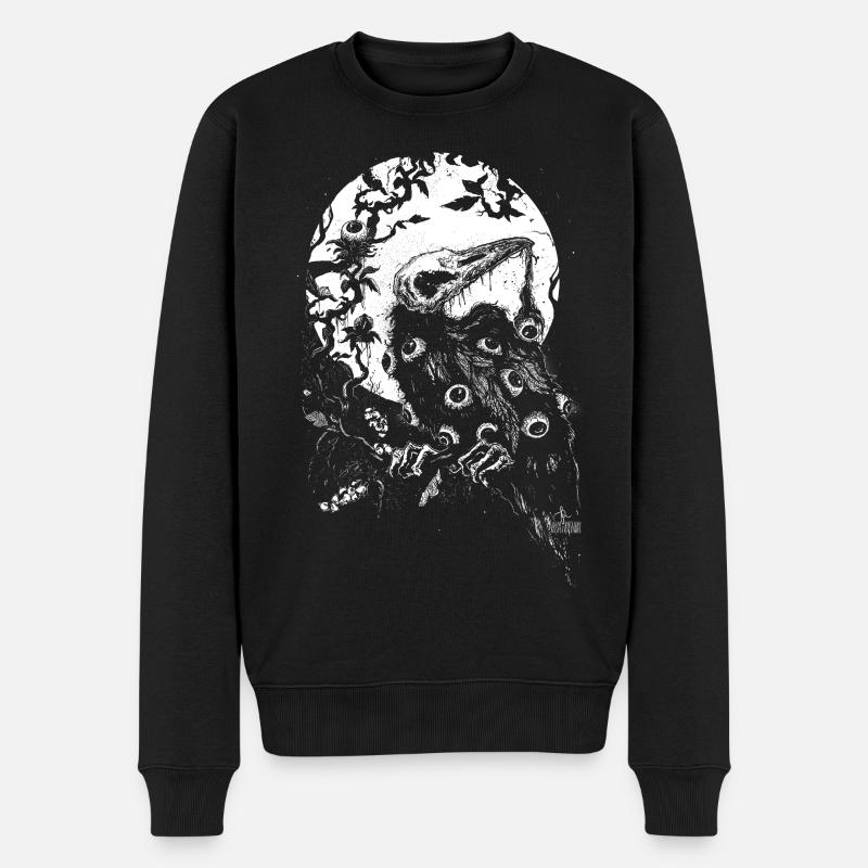 Yeux de la Nuit - Pull Premium bio Homme - noir