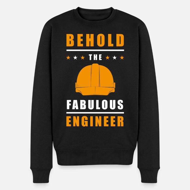 Behold the Fabulous Engineer - Männer Premium Bio Pullover - Schwarz