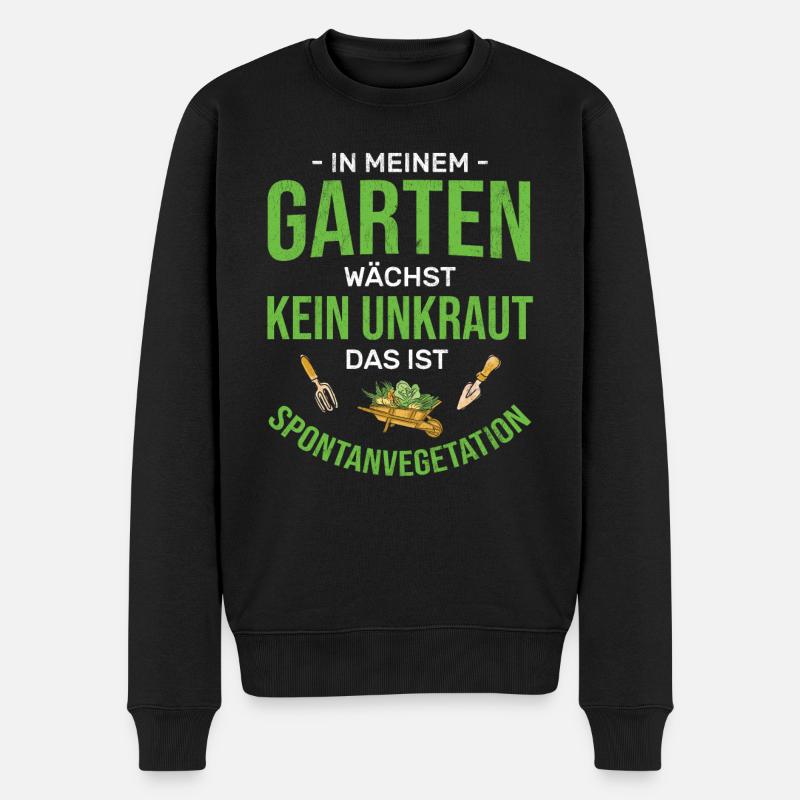 Gärtner Garten Gartenbau - Männer Premium Bio Pullover - Schwarz