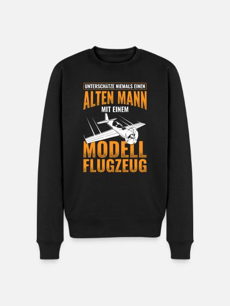 Modellflug - Männer Premium Bio Pullover - Schwarz