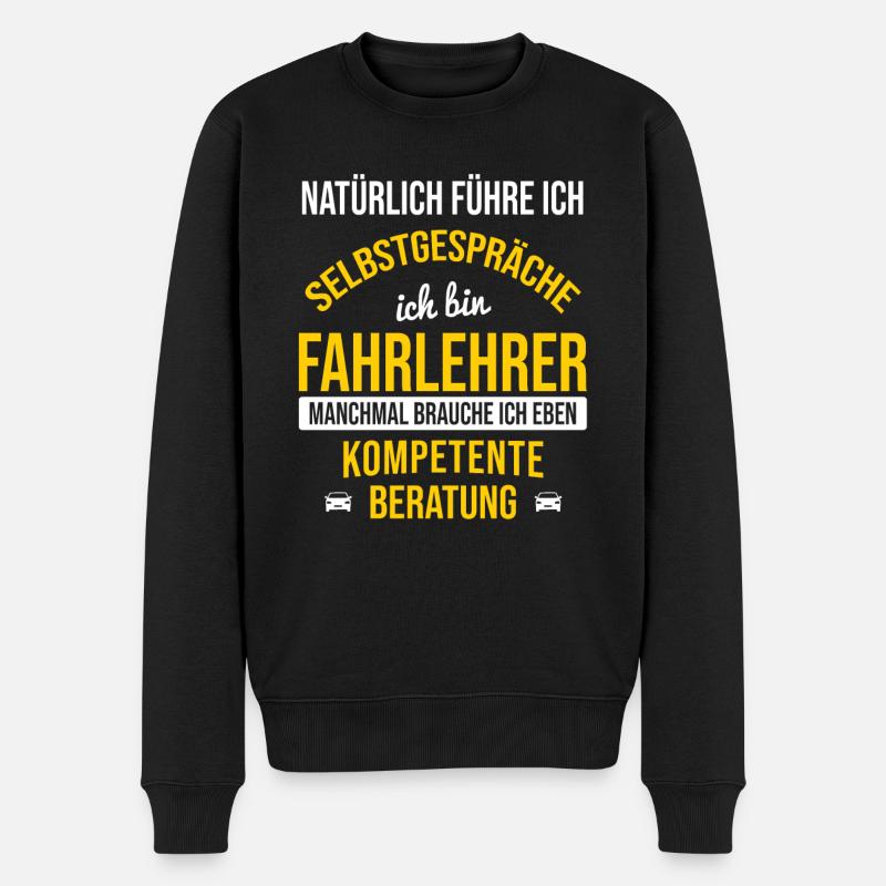 Fahrlehrer Führerschein - Männer Premium Bio Pullover - Schwarz