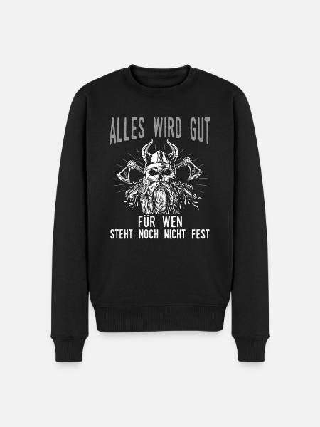 Wikinger Thor - Männer Premium Bio Pullover - Schwarz