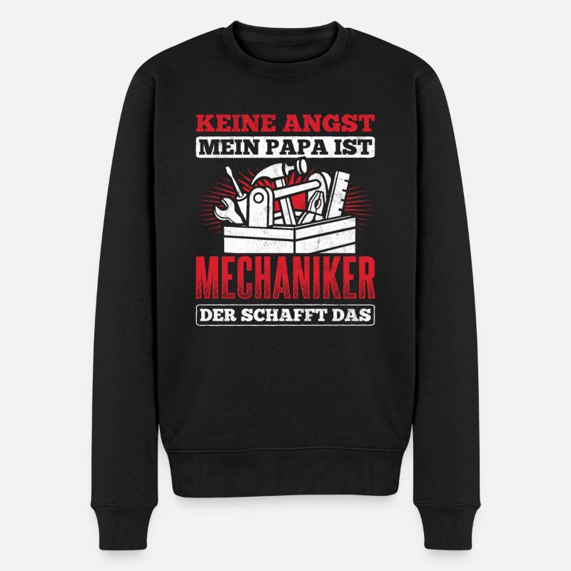 Mechaniker Kfz Schrauber - Männer Premium Bio Pullover - Schwarz