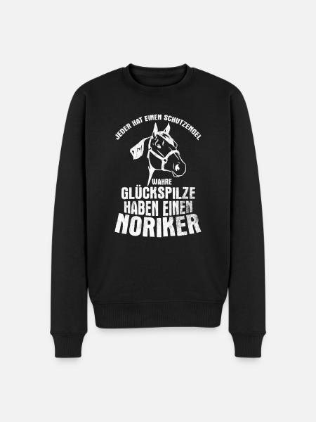Pferd Noriker Pferde - Männer Premium Bio Pullover - Schwarz